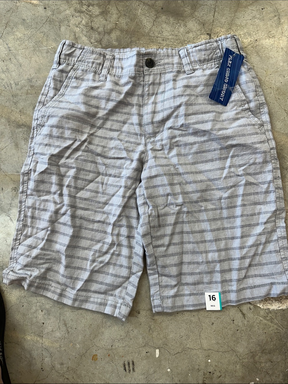 Kids Striped Gray Shorts - Classic Casual
